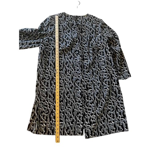 Alfani Grey Leopard cape coat sz 3X - Picture 6 of 6