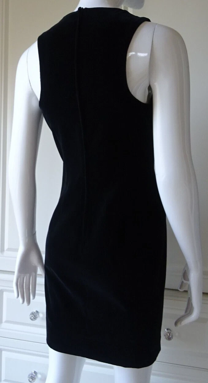 MOSCHINO ABITO BORSETTA ECONOMICO e CHIC NOVITÀ VELLUTO CHIUSURA BACIO 42 UK 8 10