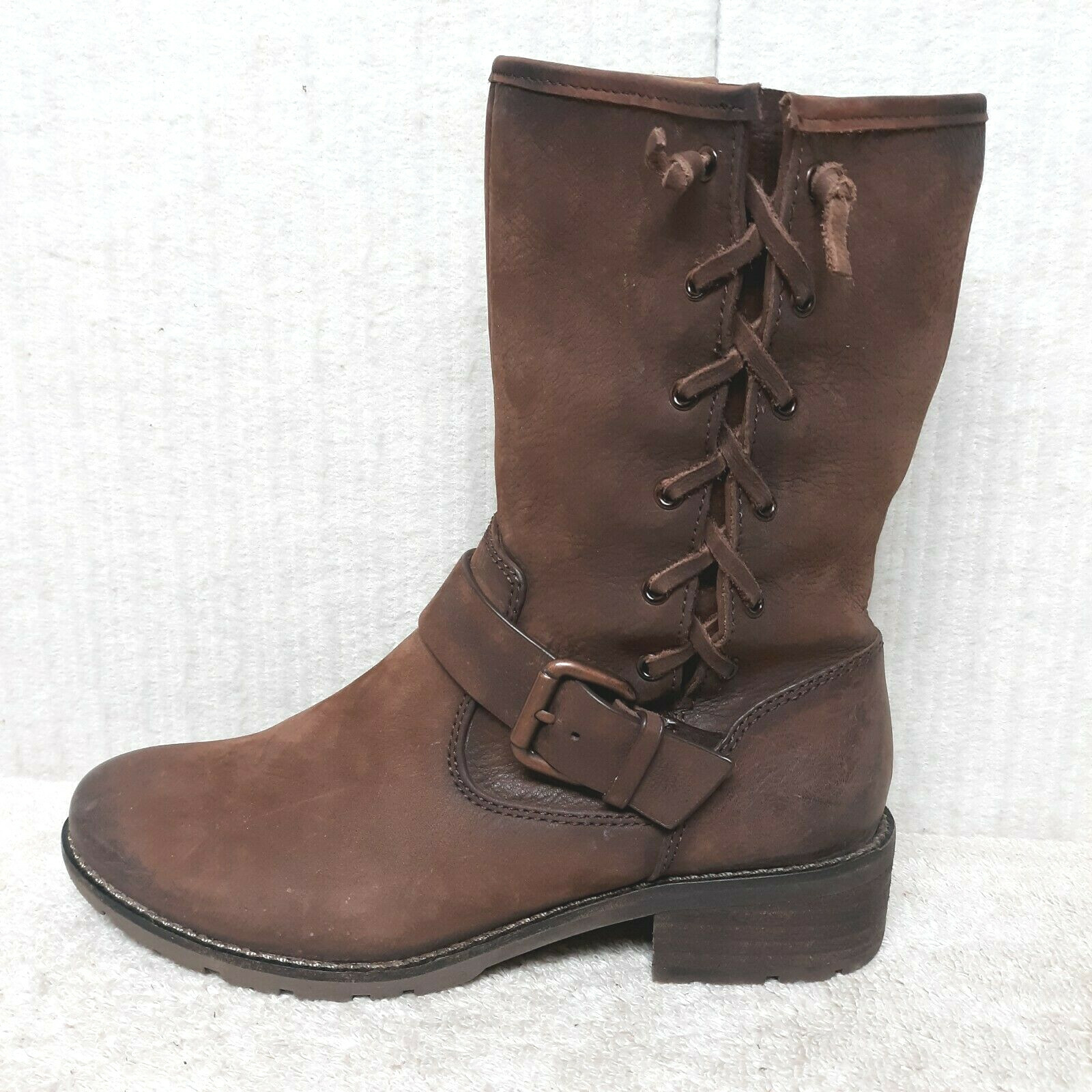 Mid Calf Inside Zip Harness Boots 