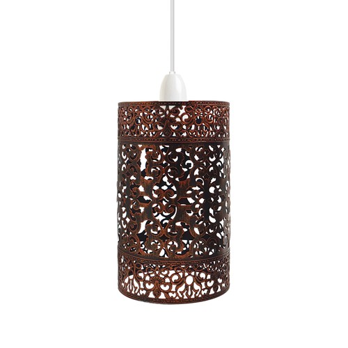 Metal Cylinder Easy Fit Lampshade Ceiling Pendant Light Shade Wire Cage Lighting - Picture 97 of 150