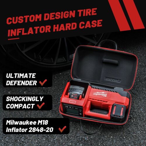 Milwaukee M18 Inflator 284820 Air Pump Custom Fit Storage & Hard Case(Only Case) - Picture 4 of 7