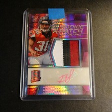 #12/25 Ito Smith Rookie Patch Auto RPA 2018 Panini Spectra Falcons So. Miss