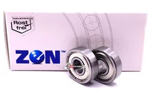 ZEN 608 ZZ (Qty. 2) Deep Groove Ball Bearing, Metal Shielded 8x22x7 mm