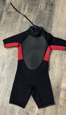 Bare Wet Suit Child Size Small Shorty Red/Black