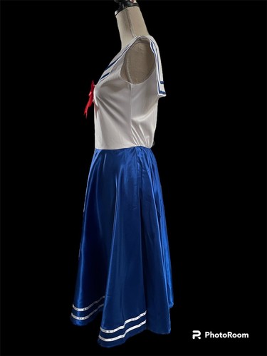 New Women’s Cosplay Sailor Costume Dress With Hat, Size Small - Picture 4 of 9