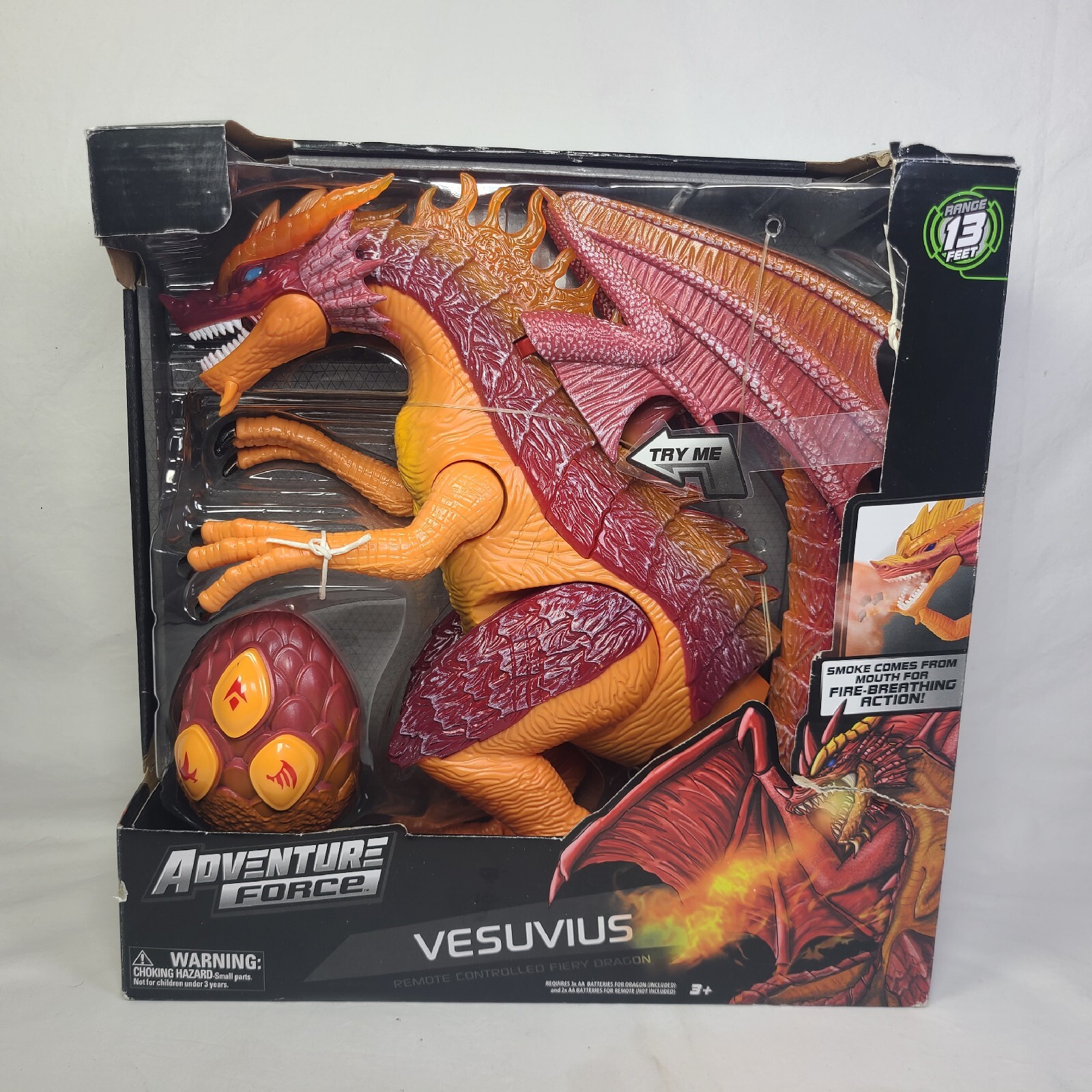 Adventure Force Vesuvius Remote Controlled Fiery Dragon for sale online