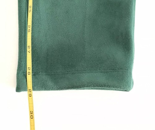 Fashion To Figure Ankle Slim Crop Velour Tight Womens Size 3 Green Pull on Pants - Picture 8 of 9