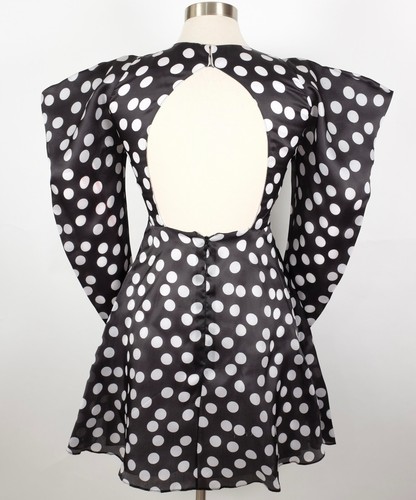 Carolina Herrera dress sz 0 Polka Dot Puff Sleeve Mini silk organza $2800 - 第 2/20 張圖片