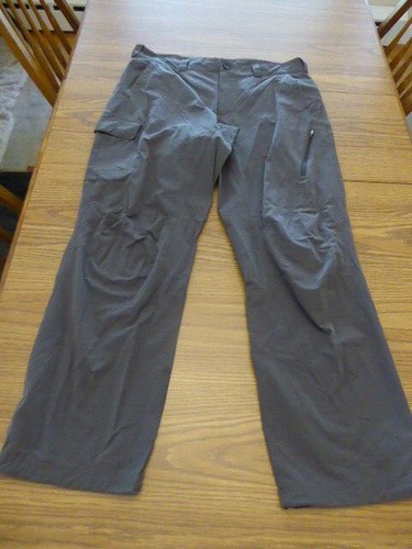 32 Gray Nylon Cargo Hiking Pants 