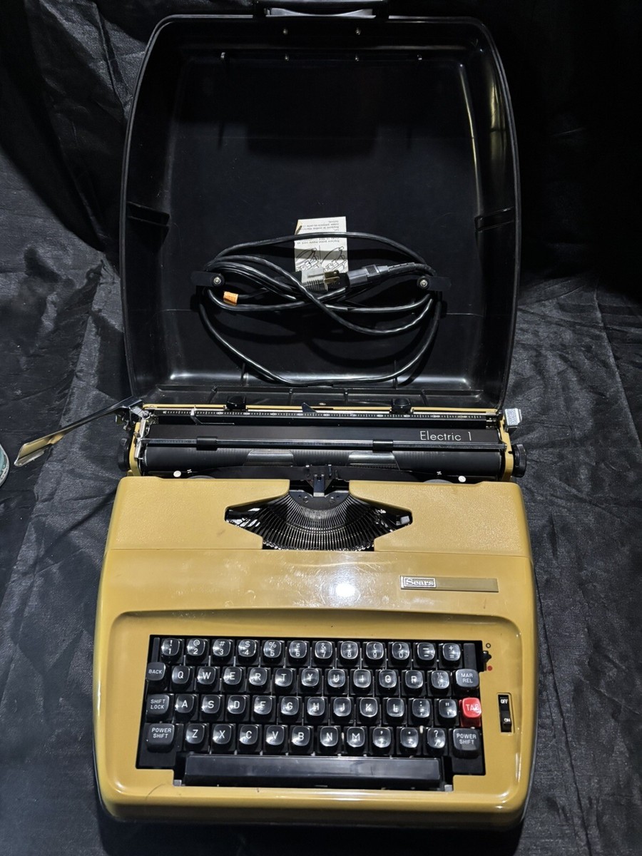 ☆*☆様 60s SEARS G-1 Sears Electric Vintage Portable Typewriter Model 161.53201 | eBay