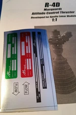 R-4D decal sheet only, 1:1 Scale