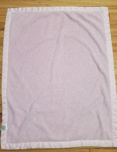 Koala Baby Pink Sherpa Satin Trimmed Blanket Embroidered Birds Reversible - Picture 11 of 11