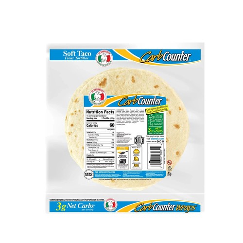 La Banderita Carb Counter Low Carb Keto Tortillas - 16 Stück Packung - Bild 2 von 5