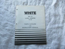 White WM 31 lawn sweeper operator's manual parts catalog