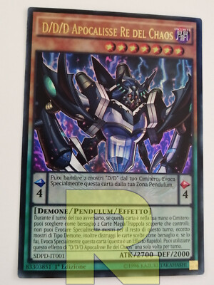 D/D/D Apokalypse König des Chaos  Ultra Rare  SDPD-IT001  Italienisch  EX