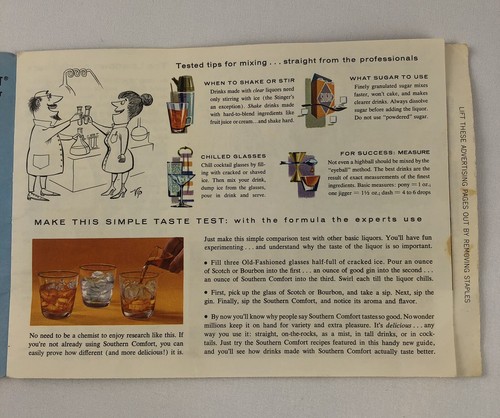 Southern Comfort Cocktail Barmate Getränk Rezepte Broschüre Mid Century Booklet Vintage - Bild 3 von 9