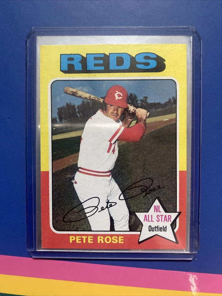 Topps Hank Aaron y Pete Rose 1975 con más *Las tarjetas están centradas* Foto 3 de 4