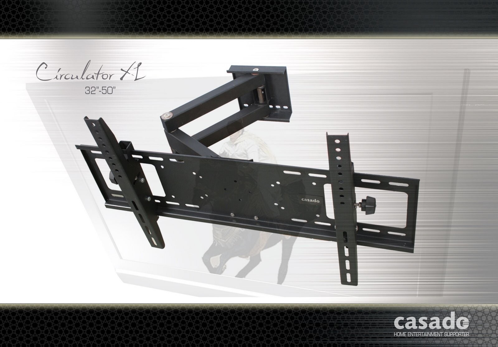 TV Wall Bracket Mount Cantilever Swivel & Tilt Heavy Duty 37"" - 50” Casado XL