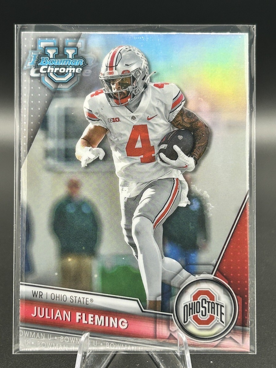 2023 Bowman Chrome University #109 Julian Fleming Refractor Ohio
