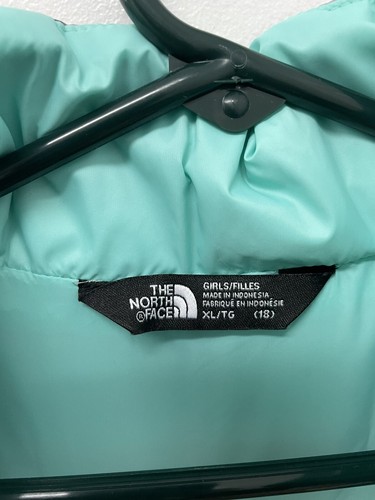 North Face Thermoball Metallic Silver Drops Jacket Girls XL (18) NWT 1024 - Picture 4 of 11