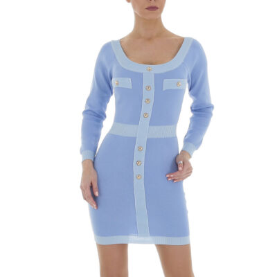 Damen Stretch Knopfleiste Kleid 6943 Ital-design