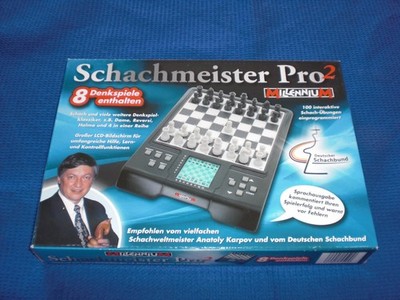 OVP - Millennium Schachmeister Pro2 Chess Computer Schachcomputer - 8 Denkspiele