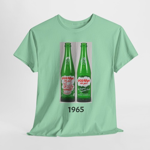 Retro - Kickapoo Joy Juice Applied Color Label Green Bottle Unisex Cotton Tee - Picture 52 of 157