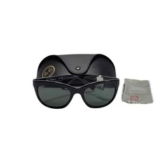 New Ray-Ban RB4216 601/71 Black Green Lens Highstreet Cat Eye Sunglasses 56mm