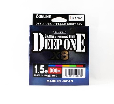 Sunline P.E Line X8 Deep One HG 300M P.E 1.5 32lb Multi (8330)