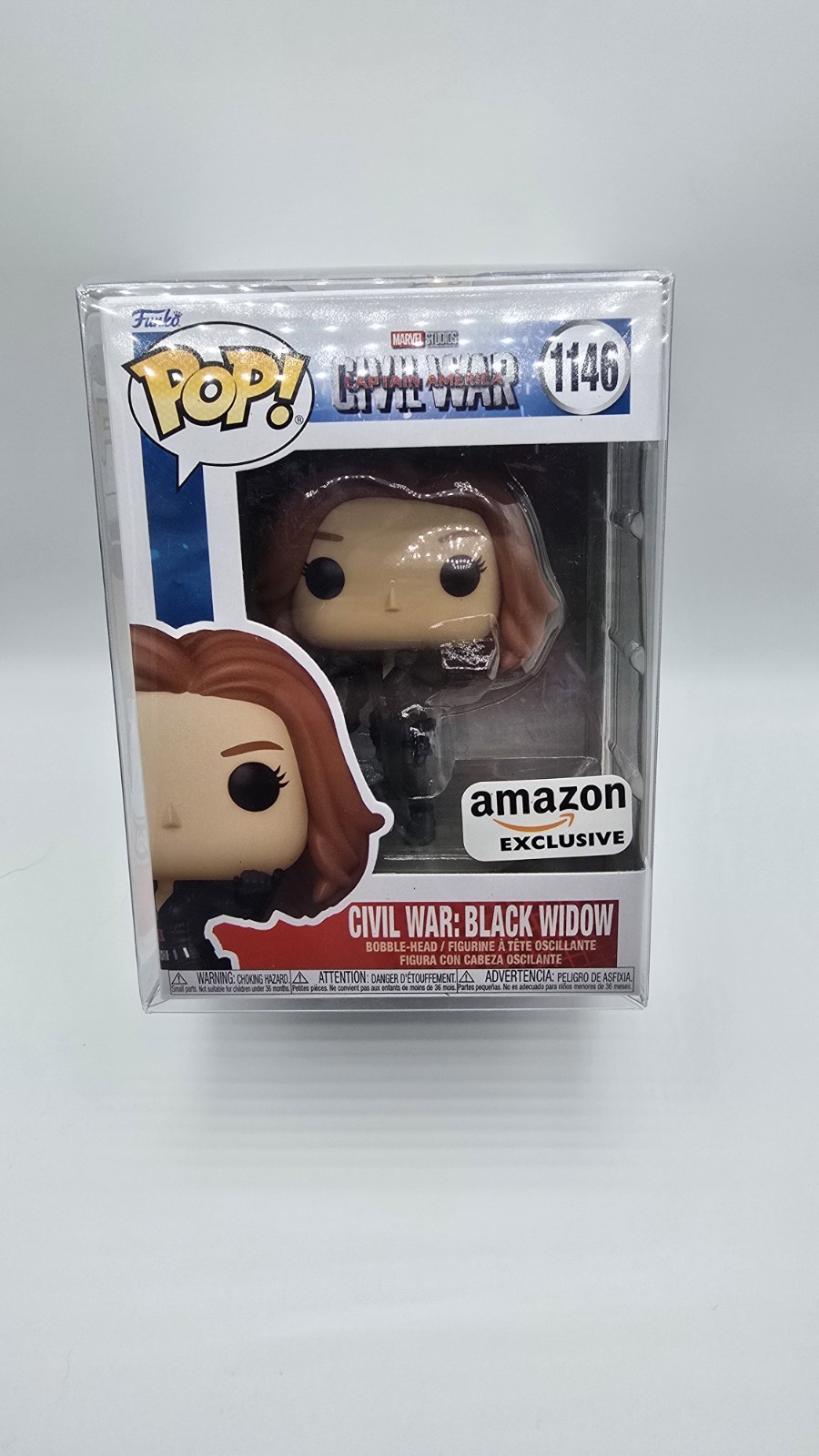 Funko Pop! Vinilo: Marvel - Civil War: Black Widow - Amazon (Exclusivo) #1146