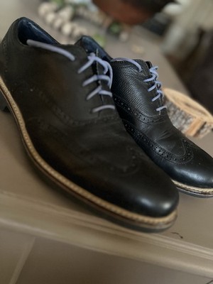Cole Hahn Men s Oxford Type Black Dress Shoes Size 10
