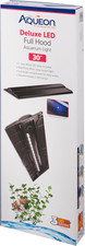 LED Deluxe Fish Tank Aquarium Full Hood, Black, 30 Inch