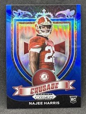 Najee Harris 2021 Prizm Draft Crusade BLUE PRIZM RC #d 114/199 Alabama Chargers