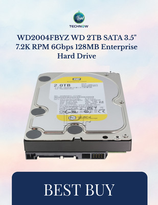WD2004FBYZ WD 2TB SATA 3.5'' 7.2K RPM 6Gbps 128MB Enterprise Hard Drive