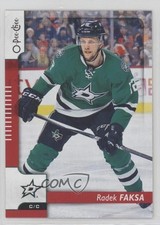 2017-18 O-Pee-Chee Red Radek Faksa #351 2vh
