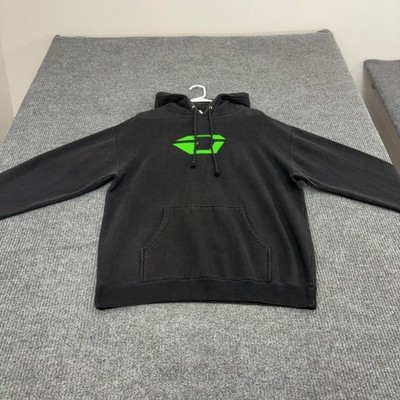 Vintage Drake Hoodie Mens XL Black Cotton Graphic Snowboard Streetwear Y2K