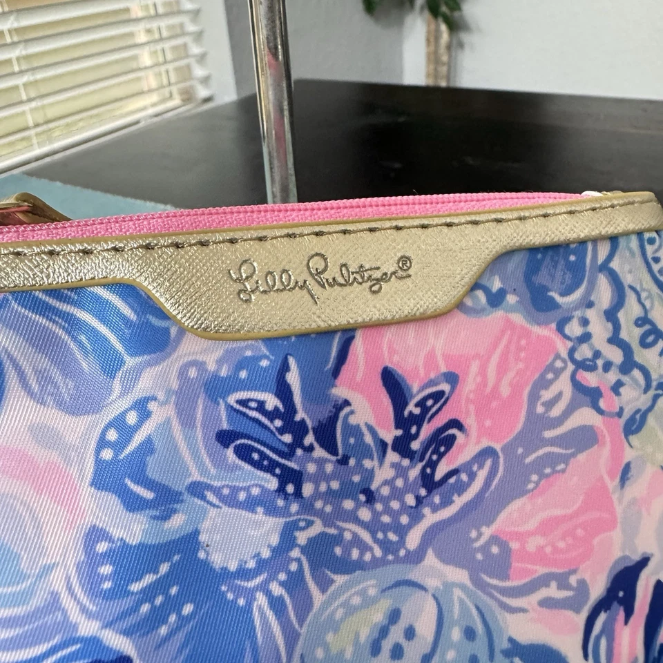 Bolsa floral rosa y azul Lilly Pulitzer Foto 3 de 4