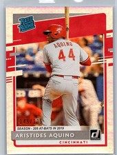2020 Donruss #39 Aristides Aquino Season Stat Line