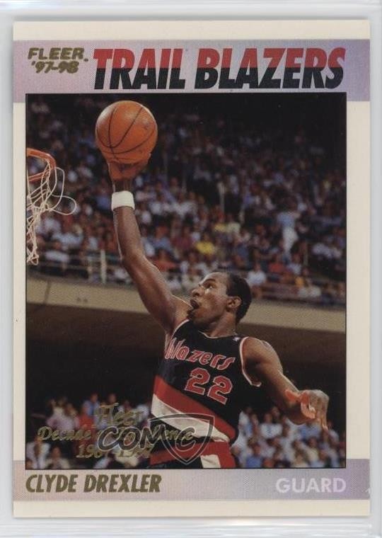 1997-98 Fleer Decade of Excellence Rare Traditions Clyde Drexler #2 HOF
