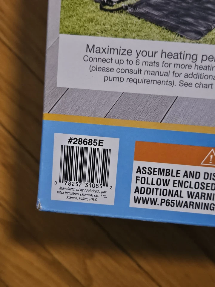Intex Solar Heater Mat for a pool 28685E New in box - Image 4 of 4