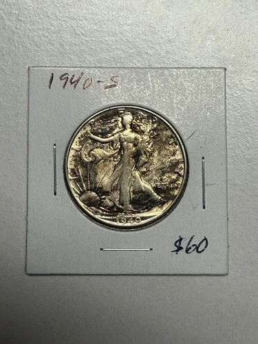 Photo of a 1940-S Walking Liberty Half Dollar from an eBay listing that sold on Jul 21, 2026