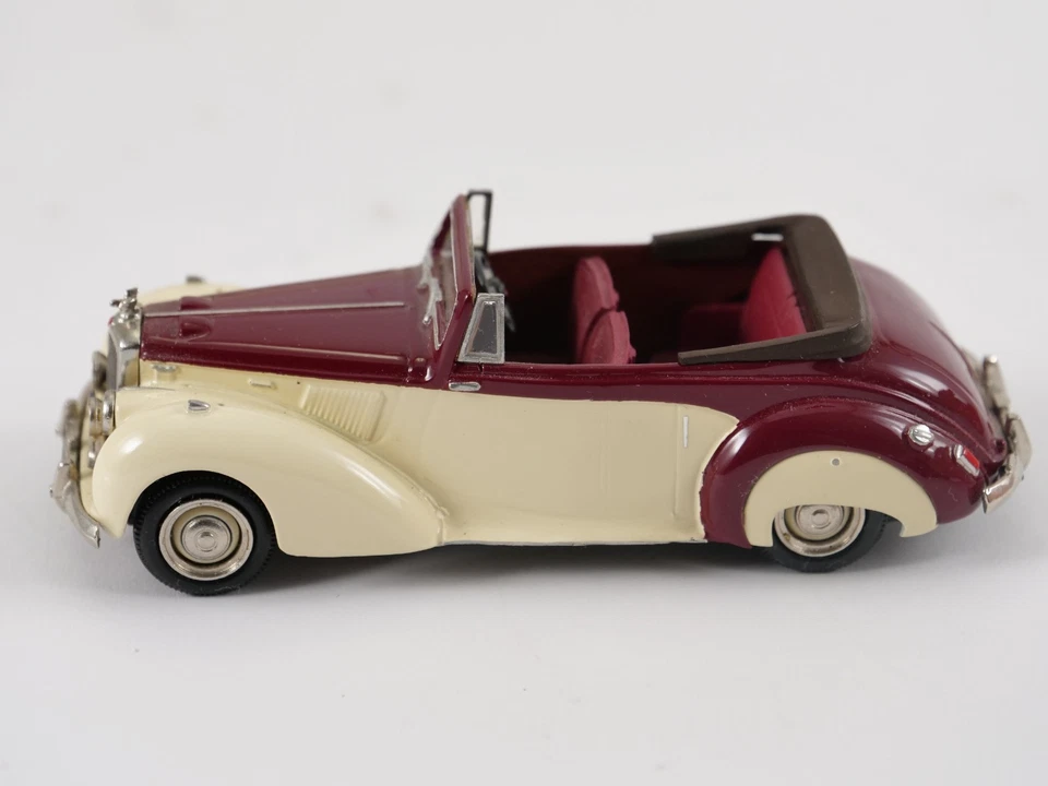 TOP MARCHE HE4 ALVIS TC Drophead 1954 Metal Maroon 1/43 Magnifico - Immagine 4 di 4