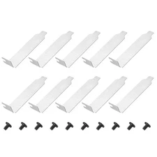 PCI Slot Cover Dust Filter, 10Pcs Blanking Plate Expansion Blank Plate, Silver