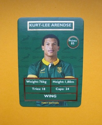 SPRINGBOK RUGBY CARDS 2025   UNITED EDITION SOUTH AFRICA Sticker Arendse