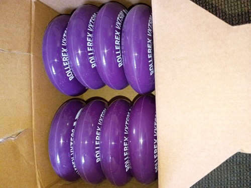 Rollerex VXT500 Inline Skate Wheels - 8-Pack - Purple - 80mm - 85A - New!!! - Picture 2 of 6