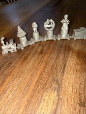 Fort Pewter Company Holiday Thimble Christmas Train Pewter