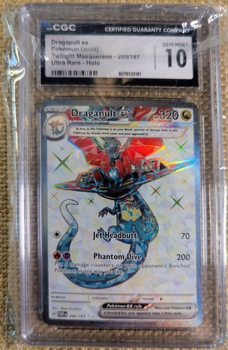 Dragapult ex graded CGC 10 for sale on eBay