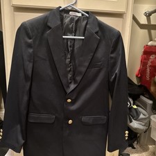 Izod Boys Blazer Navy Blue Size 16