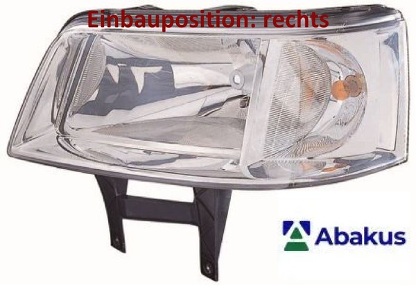 Abakus 441-1168R-LD-EM Hauptscheinwerfer Rechts Scheinwerfer FüR VW-image