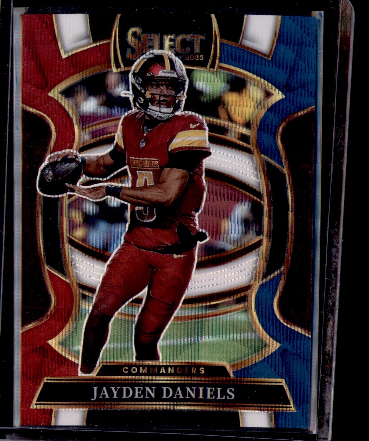 2025 Panini Select #88 Jayden Daniels Tri-Color Prizm #/399